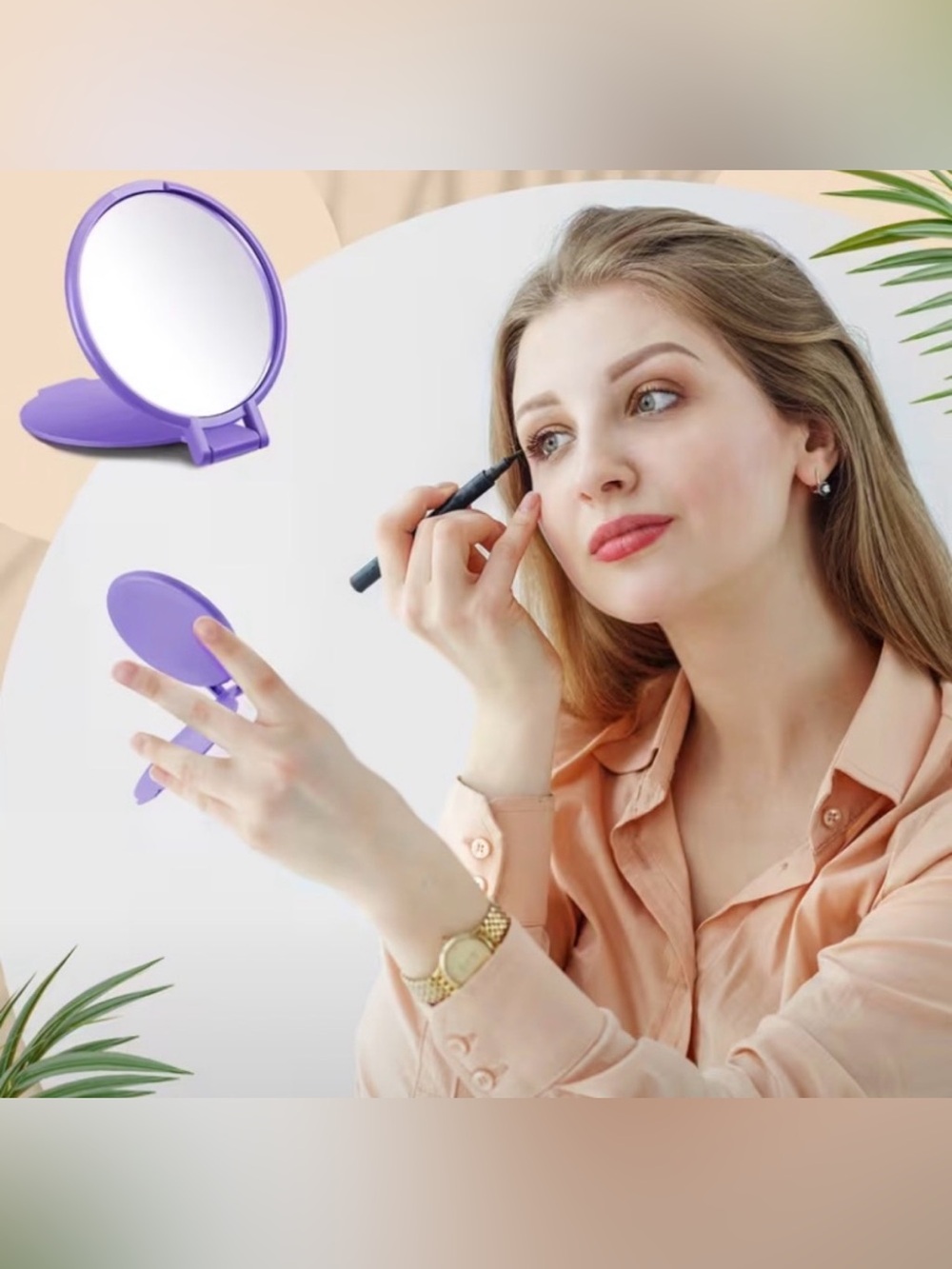 Buyer Thank You Gifts - 10 Portable Folding Compact Mirror - Picture 2 of 6